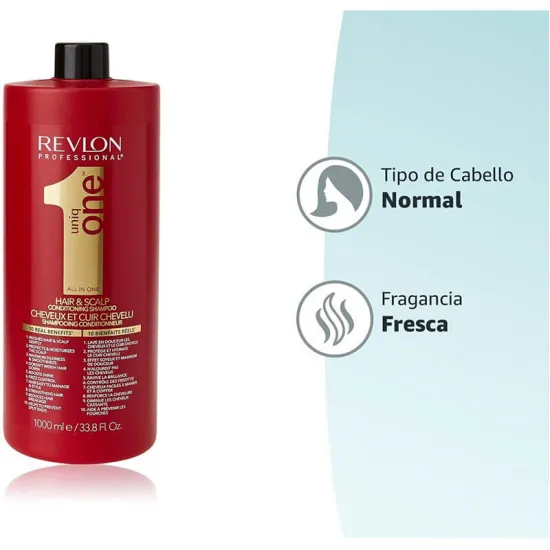 Revlon Uniq One All In One Shampoo 1 L beneficios