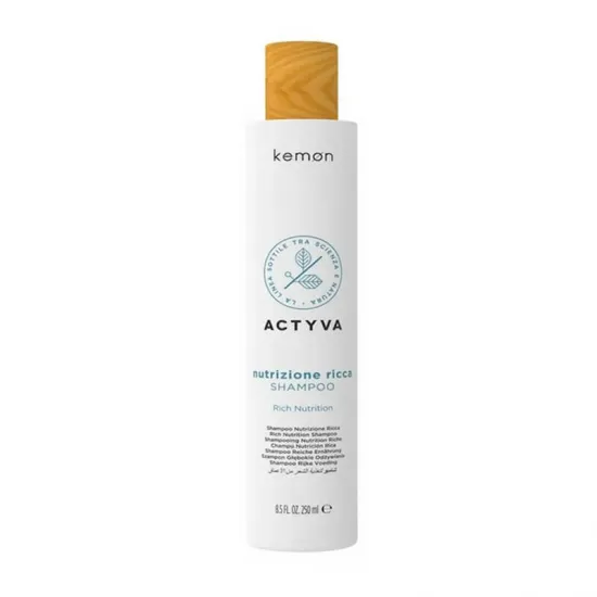 Kemon actyva Nutrizione Ricca Champu para el cabello seco 250 Ml