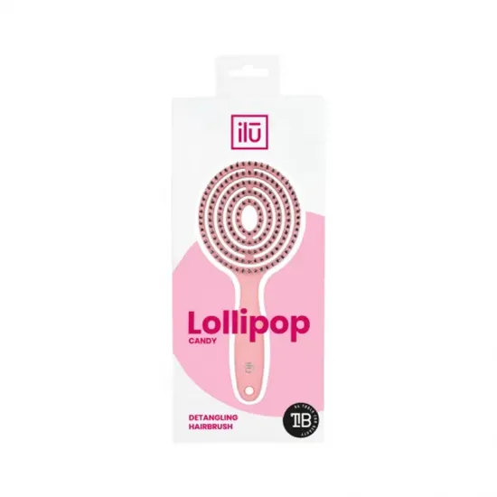 Ilu Mu Lollipop Cepillo Rosa envase