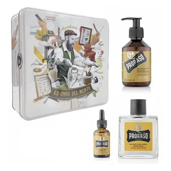 Proraso Wood & Spice Estuche Cuidado Barba contenido