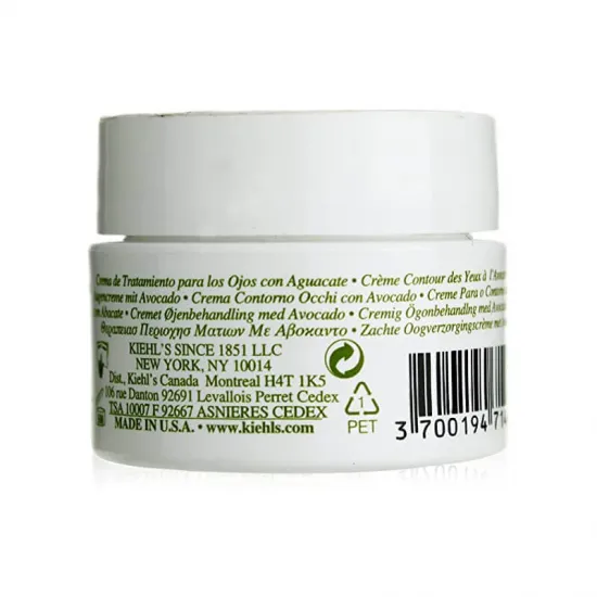 Kiehl´s Creamy Eye Treatment Con Aguacate 14 Gramos reverso