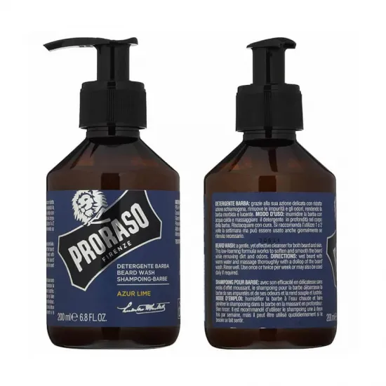 Proraso Azur Lime Champu Cuidado Barba 200 Ml