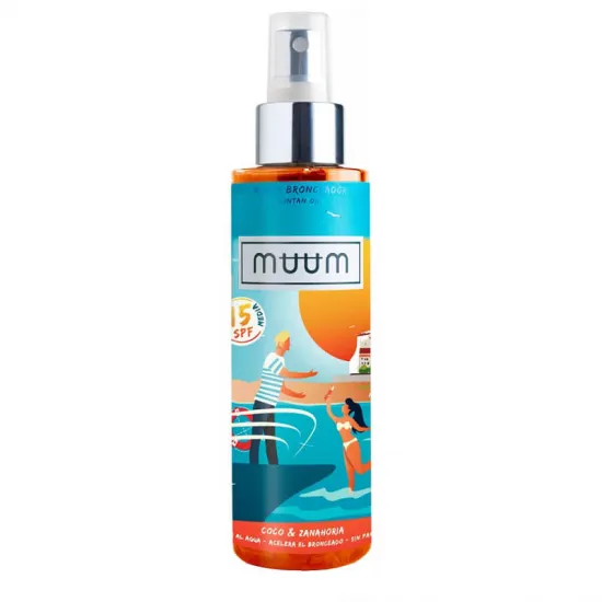 MUUM Aceite Bronceador de Coco y Zanahoria SPF15 150 ML