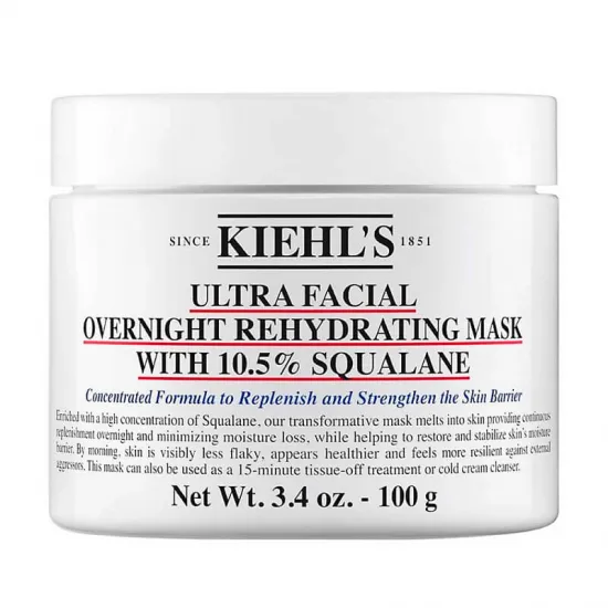 Kiehl´s Ultra Facial Overnight Rehydrating Mask with 10.5% Squalane 100 gr