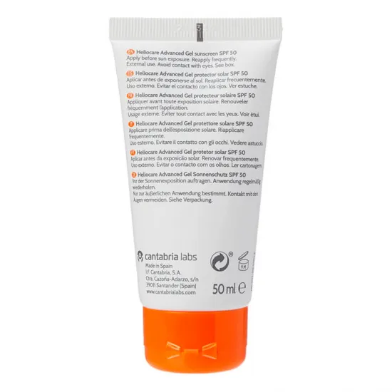 Heliocare Advanced Gel SPF50 50ml indicaciones