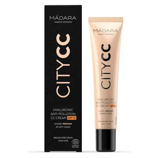 Mádara City CC Hyaluronic Anti-Pollution CC Cream Medium