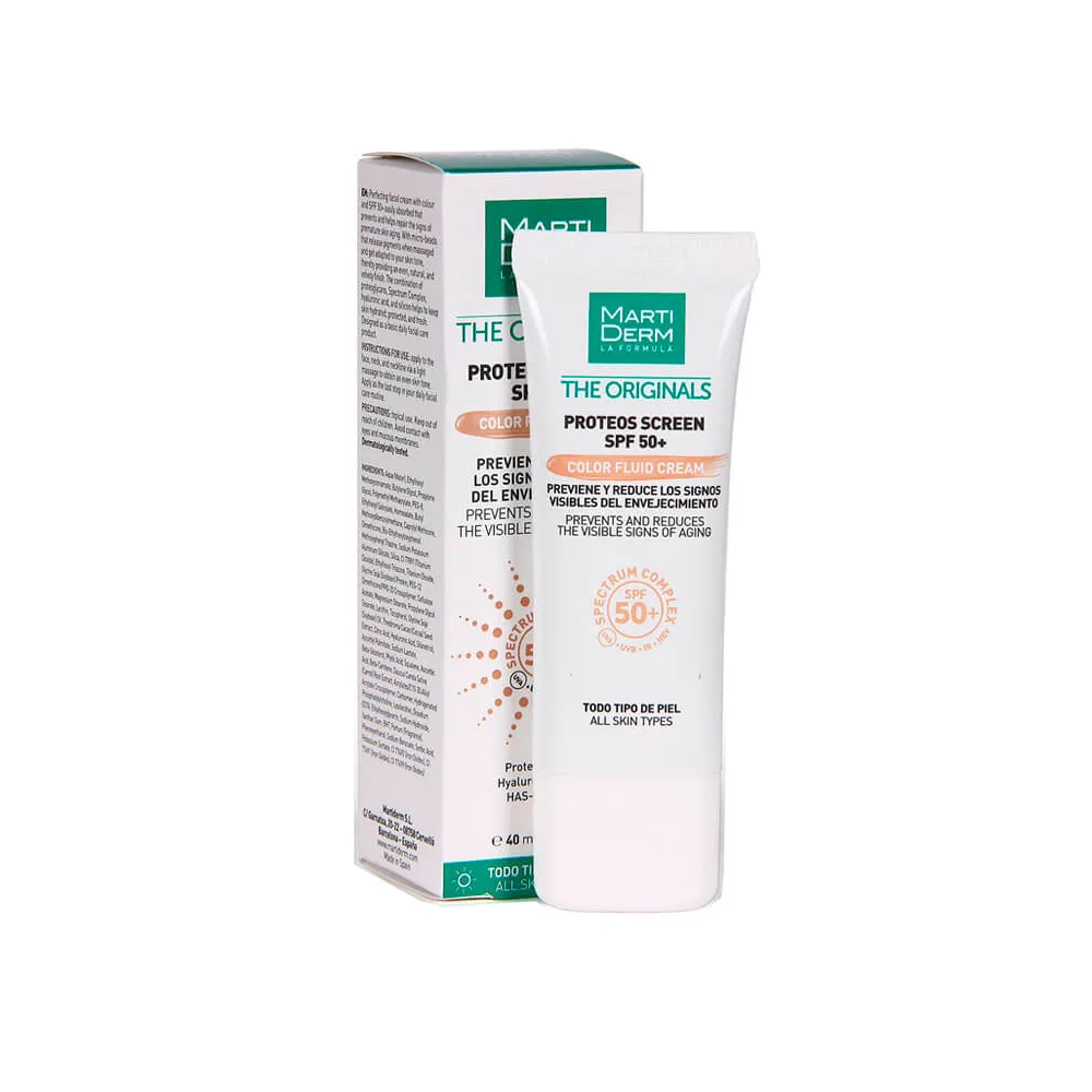 Martiderm Proteos Screen Spf50+ Color Fluid Cream 40 ml