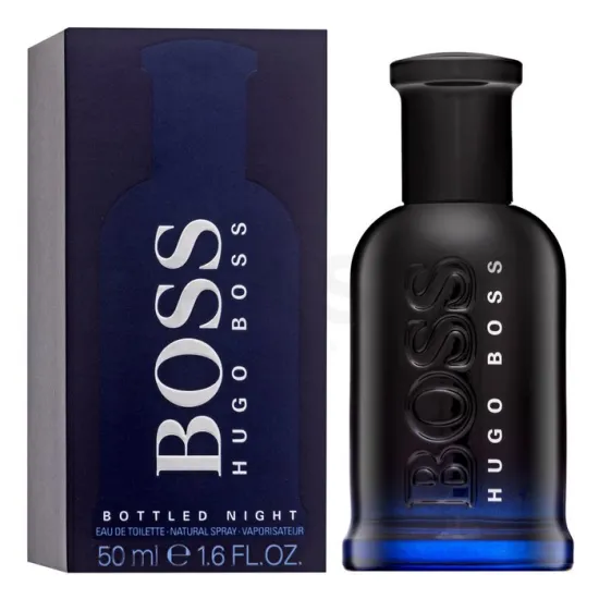 Hugo Boss Bottled Night: Estuche y frasco