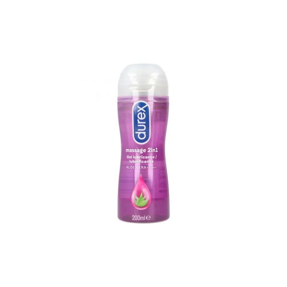 Envase Durex Masaje 2 en 1 con Aloe Vera 200ml