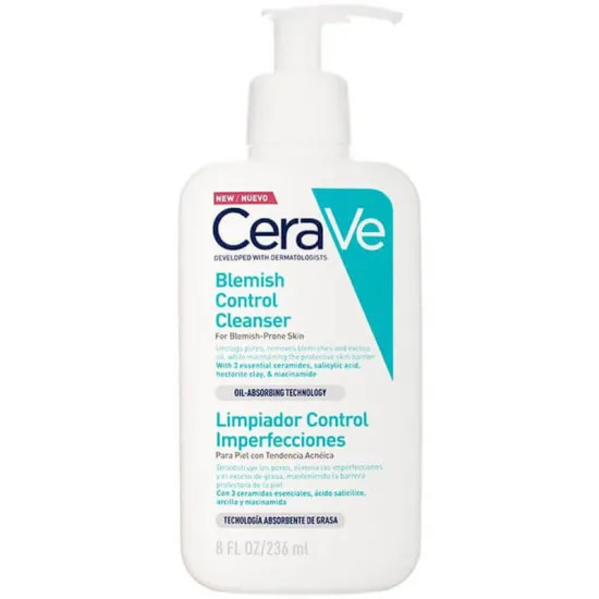 Envase Cerave Limpiador Control Imperfecciones 236ml