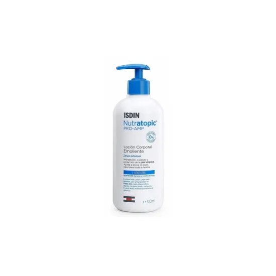 Envase ISDIN Nutratopic PRO-AMP Loción Emoliente 400ml