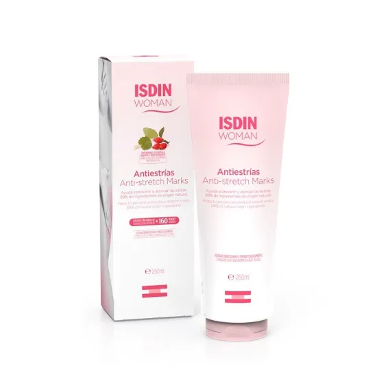 Envase ISDIN Woman Antiestrías Potenciador de Elasticidad 250ml