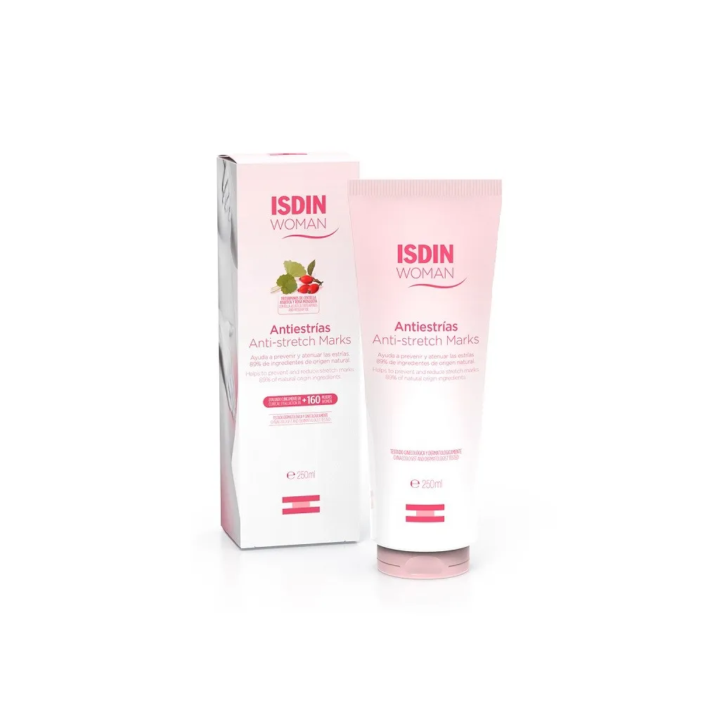 Envase ISDIN Woman Antiestrías Potenciador de Elasticidad 250ml