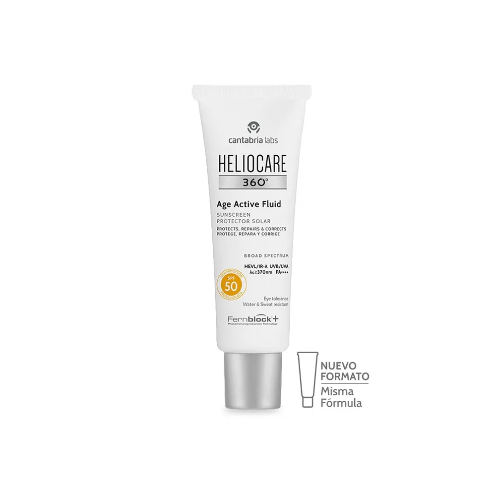 Envase HELIOCARE 360º Age Active Fluid Protector Solar SPF50 50ml