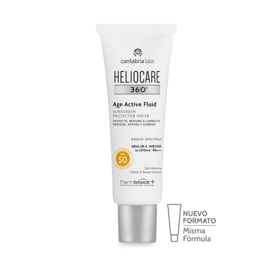 Envase HELIOCARE 360º Age Active Fluid Protector Solar SPF50 50ml