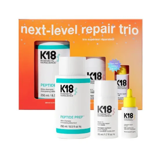 Envase Kit K18 Next Level Trío de Reparación Molecular