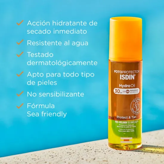 Beneficios ISDIN Fotoprotector Hydro Oil SPF 30 200ml