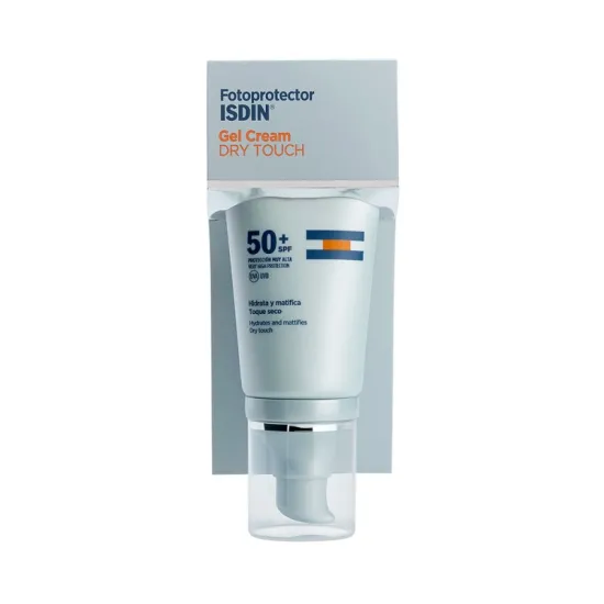 Envase ISDIN Protector Solar Gel Crema Tacto Seco SPF 50+ 50ml