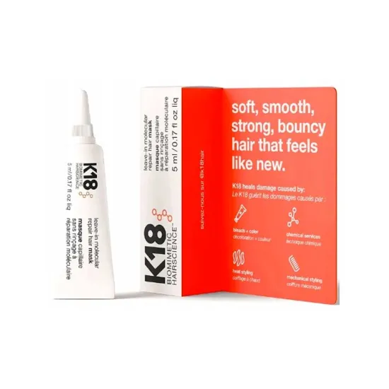 Envase K18 Mascarilla reparadora Leave-In Molecular Repair 5ml