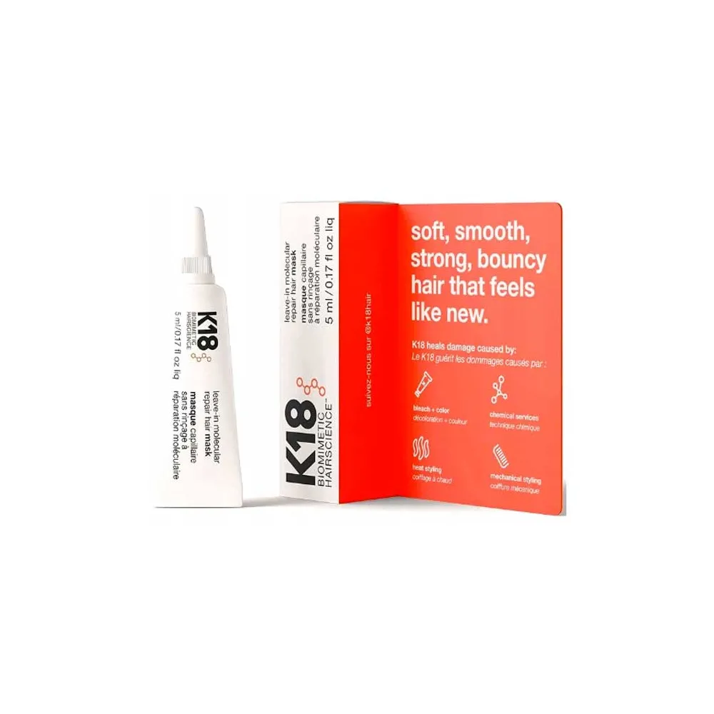 Envase K18 Mascarilla reparadora Leave-In Molecular Repair 5ml