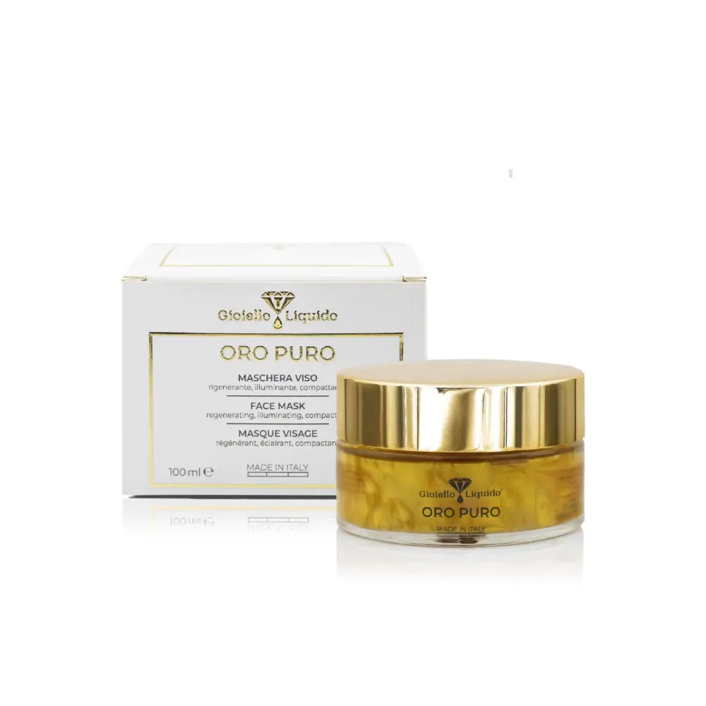 Envase GIOIELLO LIQUIDO MASCARILLA FACIAL “ORO PURO” 100ML