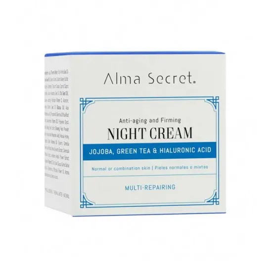 Envase Alma Secret Crema Multi-reparadora de Noche Anti-edad y Reafirmante