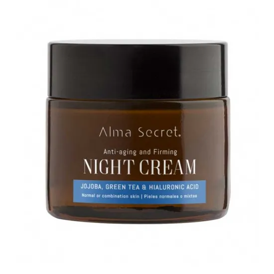 Envase Alma Secret Crema Multi-reparadora de Noche Anti-edad y Reafirmante