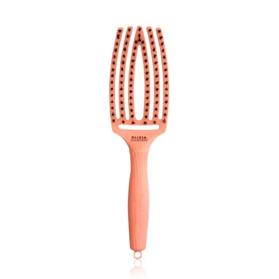 Olivia Garden Cepillo para cabello Fingerbrush Combo Medium Coral