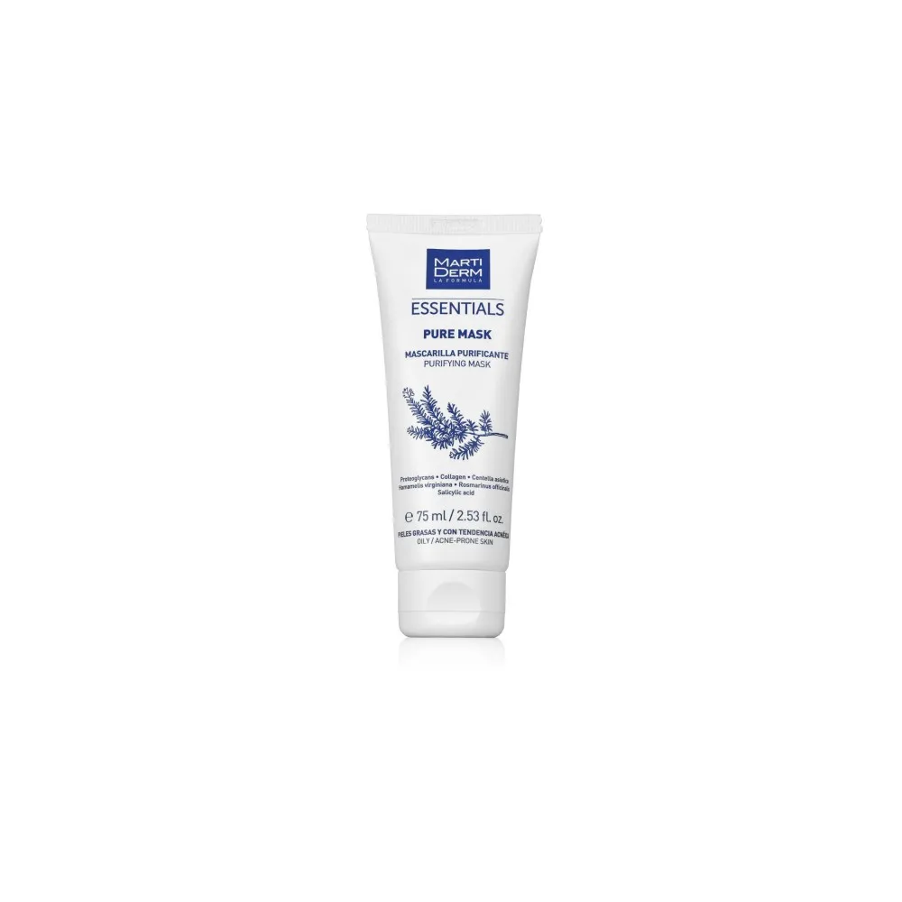 Envase Martiderm Pure-Mask Piel Grasa Acne 75 ML