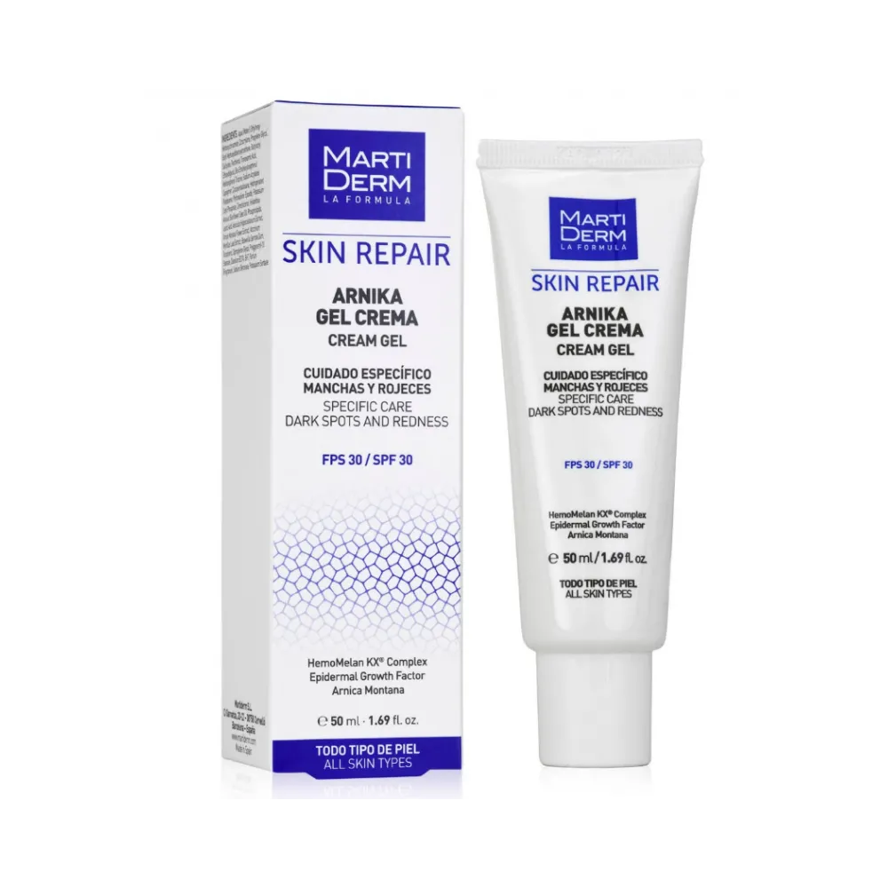 Envase Martiderm Arnika FPS30 Gel Crema 50 ml