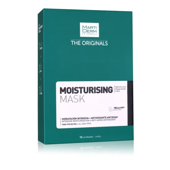 Beneficios MARTIDERM Mascarilla Hidratante Moisturising Mask 10 Unidades