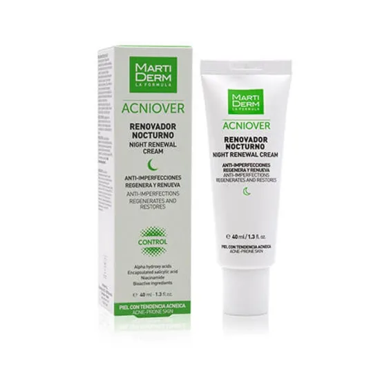 Envase MARTIDERM Acniover Renovador Nocturno 40 ml