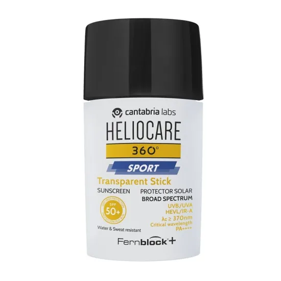 Envase HELIOCARE 360º Sport Stick Transparente SPF50+ (25g)