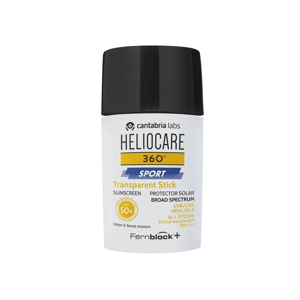 Envase HELIOCARE 360º Sport Stick Transparente SPF50+ (25g)