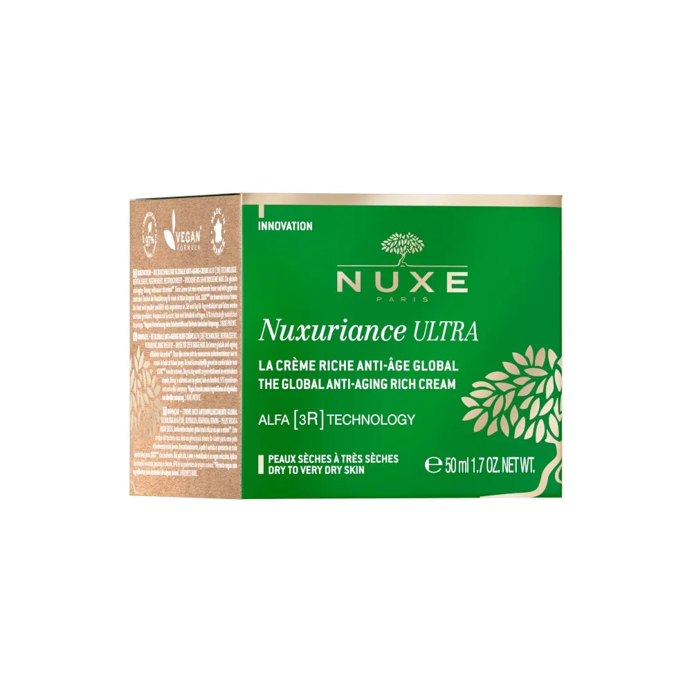 Envase Nuxe Nuxuriance Ultra Crema Rica Antiedad Piel seca 50ml