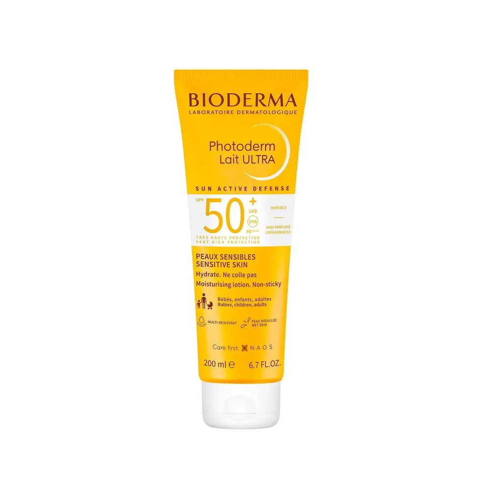 Envase BIODERMA Photoderm Leche Ultra Familiar SPF 50+ 200ml