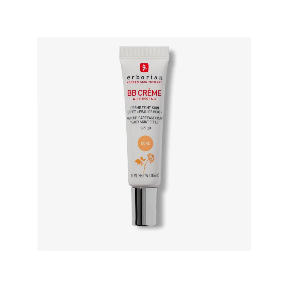 Envase Erborian Crema BB con Ginseng Tono Dorado 15 ml