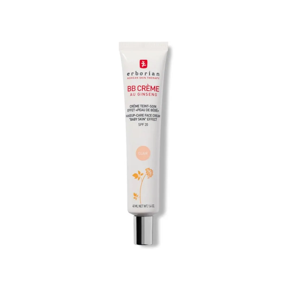 Envase Erborian BB Cream FPS20 Base de Maquillaje Hidratante Tono Clair 40ml