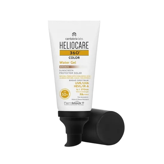 Envase Heliocare 360º Color Water Gel Bronze SPF 50+ (50ml)