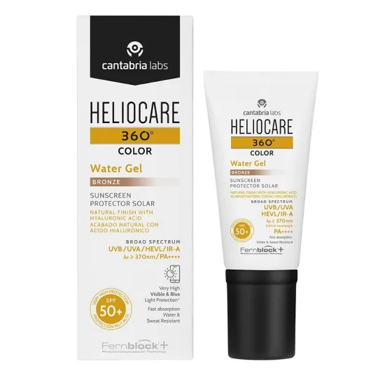 Envase Heliocare 360º Color Water Gel Bronze SPF 50+ (50ml)