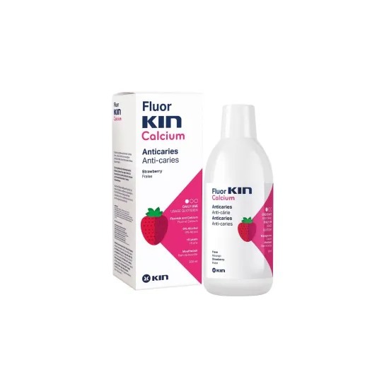 KIN colutorio calcium sabor fresa 500ml