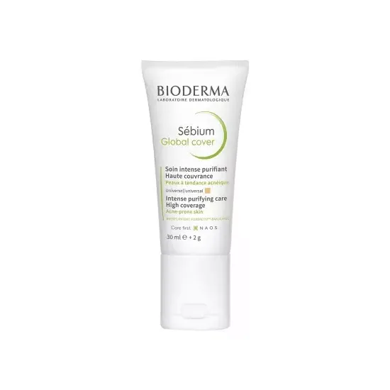 BIODERMA Sébium Global Cover Alta Cobertura 30 ml + 2 g