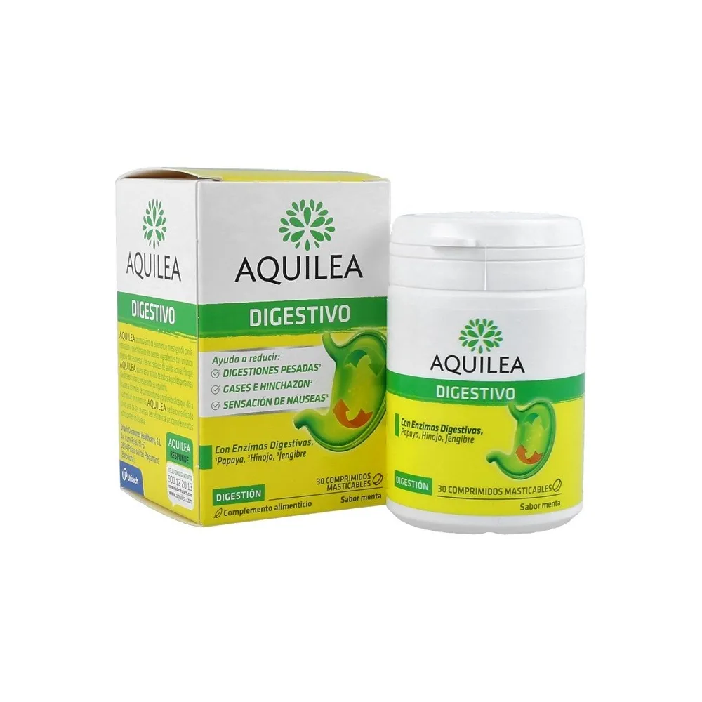 AQUILEA Digestivo Menta 30 comprimidos masticables