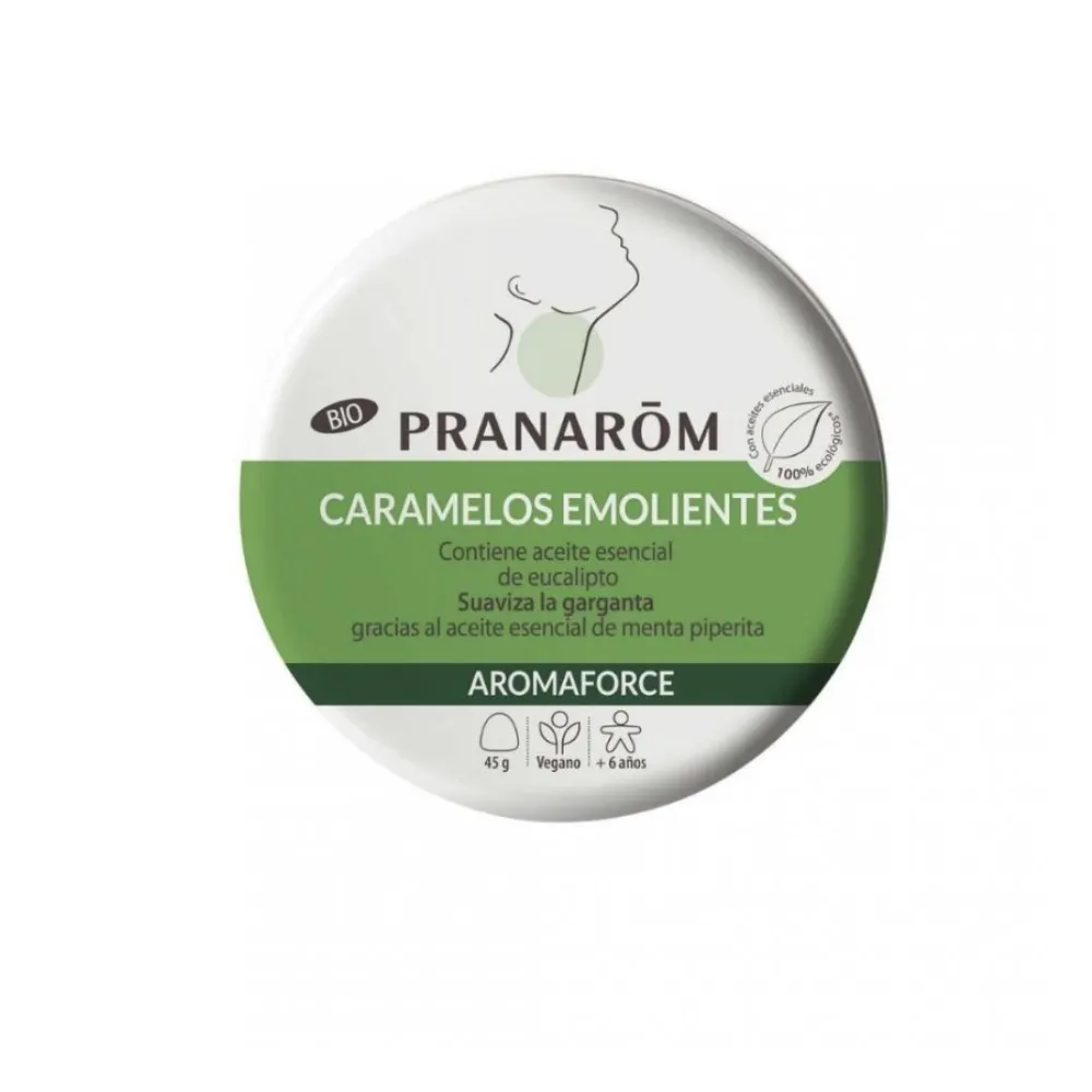 PRANAROM Aromaforce caramelos emolientes menta y eucalipto 45g