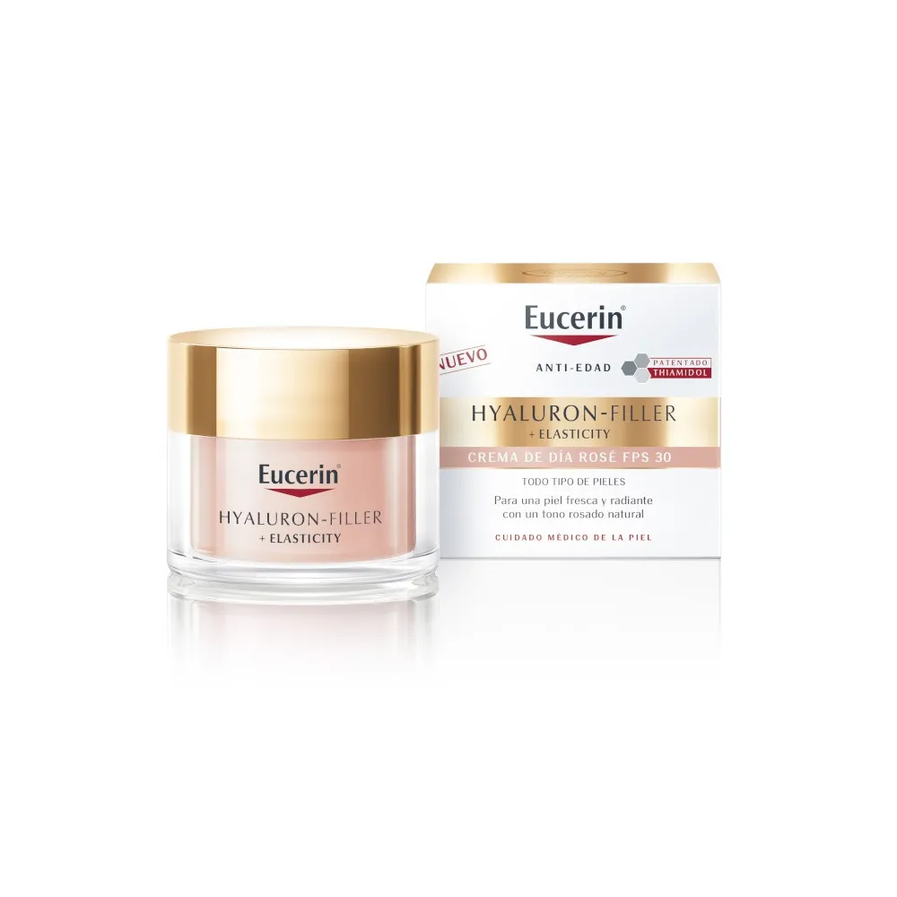 EUCERIN Hyaluron Filler + Elasticity Crema de Día Rosé FPS30 50 ml EUCERIN Hyaluron Filler + Elasticity Crema de Día Rosé FPS30 50 ml