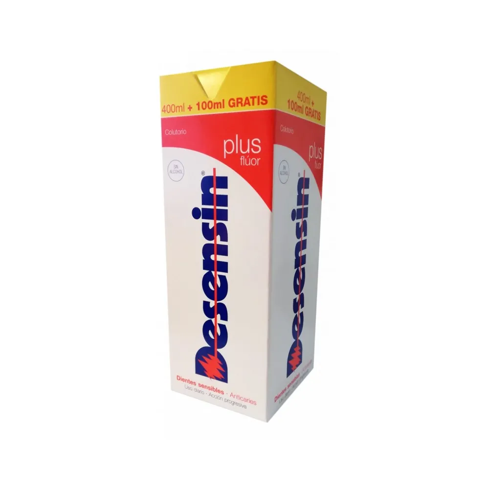 DESENSIN Plus Flúor Colutorio Bucal 400ml + 100ml DESENSIN Plus Flúor Colutorio Bucal 400ml + 100ml