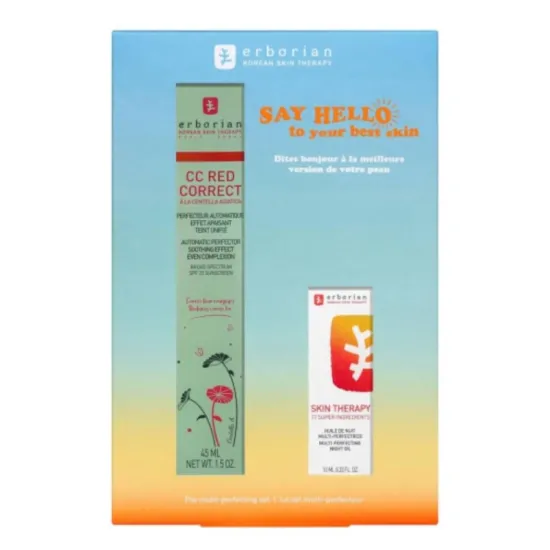ERBORIAN Kit Skin Therapy 10 ml + CC Red Correct 45 ml