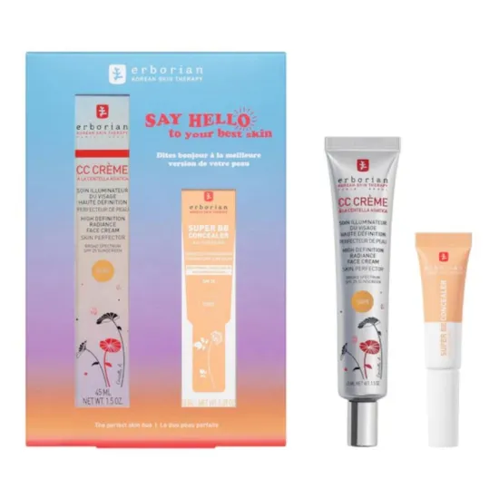 ERBORIAN Kit CC Crème Dore 45 ml + Super BB Concealer Dore 10 ml