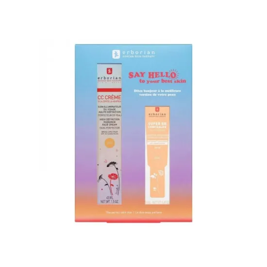 ERBORIAN Kit CC Crème Dore 45 ml + Super BB Concealer Dore 10 ml