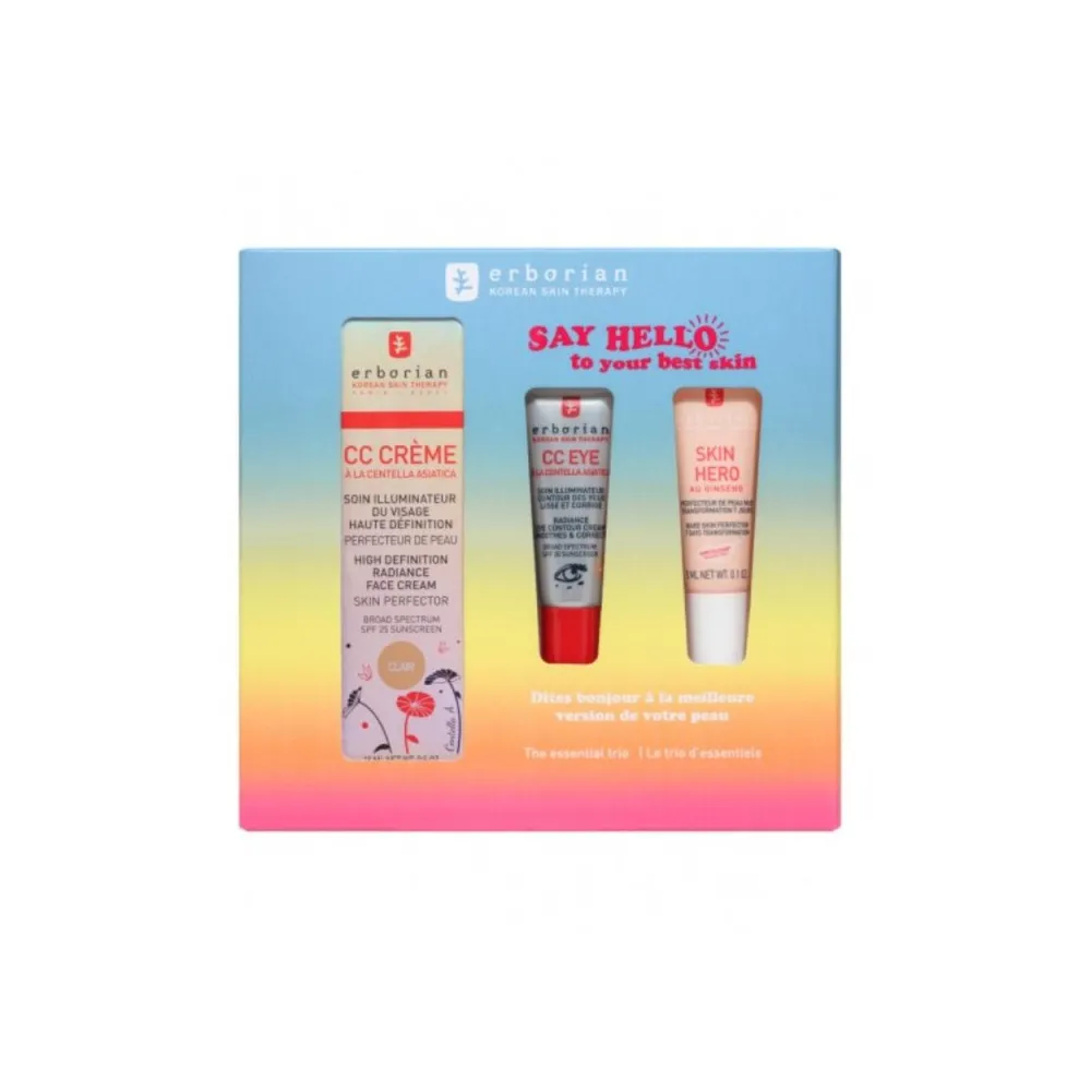 ERBORIAN Kit CC Crème Clair 15ml + CC Eye 3ml + Skin Hero 5ml ERBORIAN Kit CC Crème Clair 15ml + CC Eye 3ml + Skin Hero 5ml